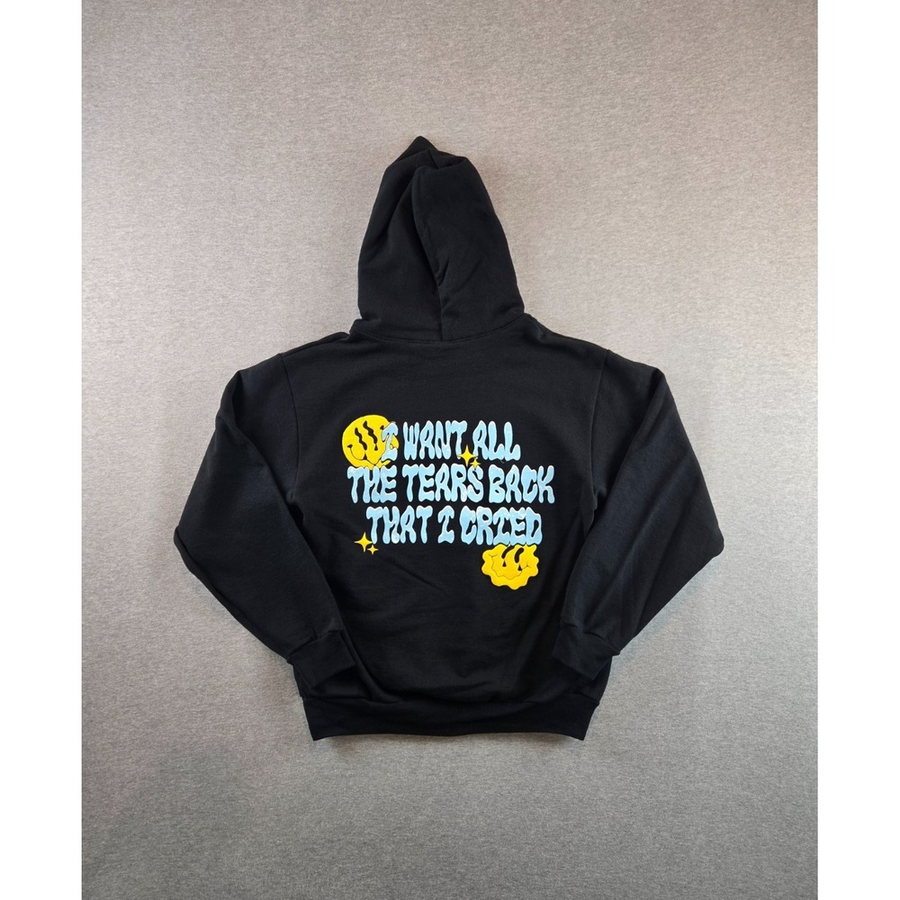 Lauren Spencer Smith x Los Angeles Apparel Hoodie Mens M Black‎ Fingers Crossed